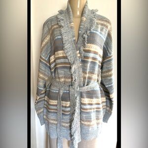 NWT INTERMIX Adrianna Wrap with Fringe